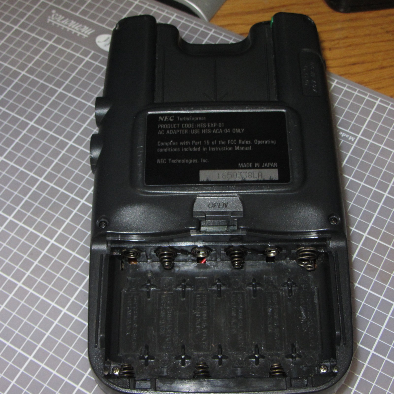 NEC Turbo Express Handheld Console For Repair/Parts Powers On