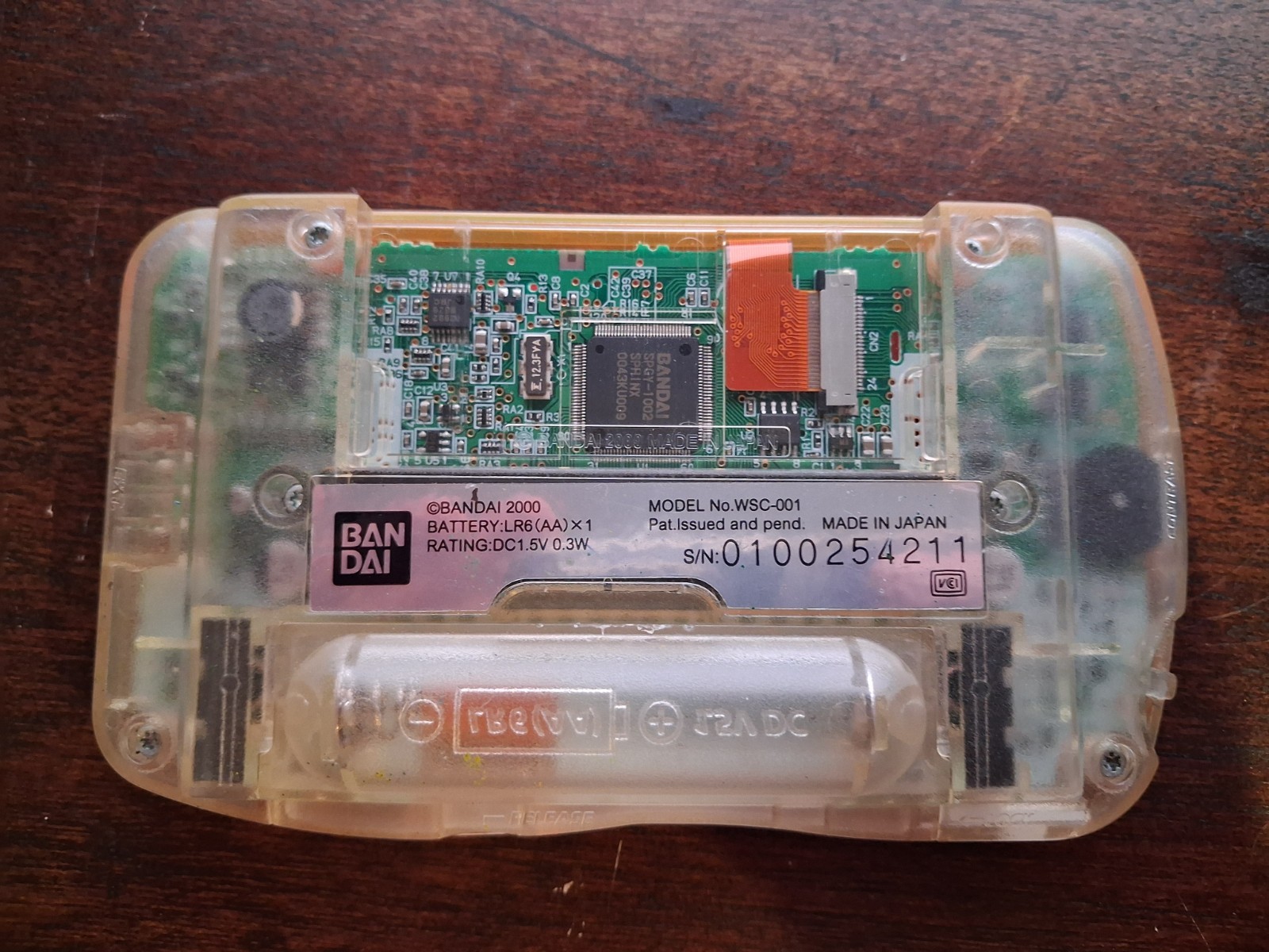 WonderSwan Color Console Crystal Orange | US Seller