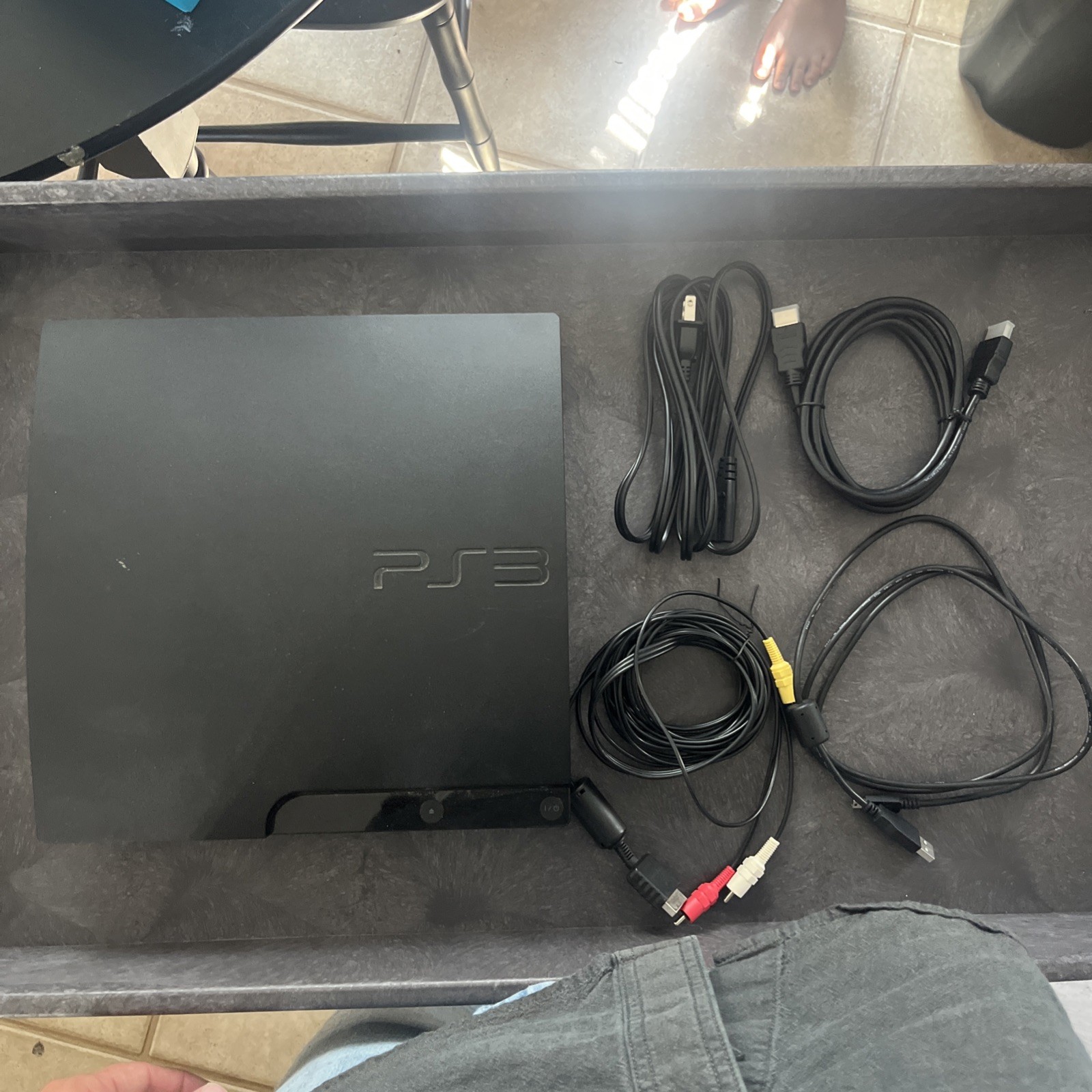 Sony PlayStation 3 Slim PS3 160GB Black Console Gaming System Only CECH-3001A