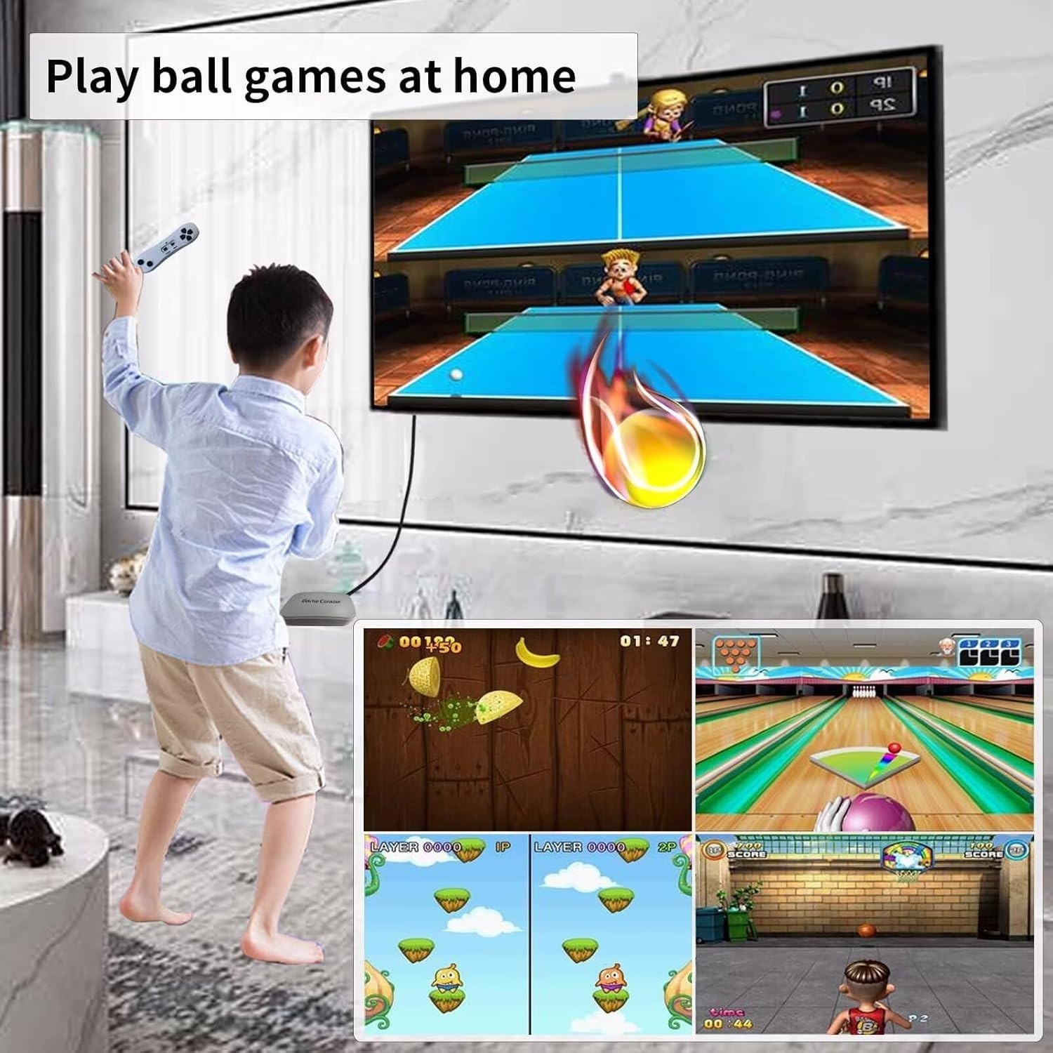 Plug & Play TV Game Console for Kids & Adults – 100 Interactive Games