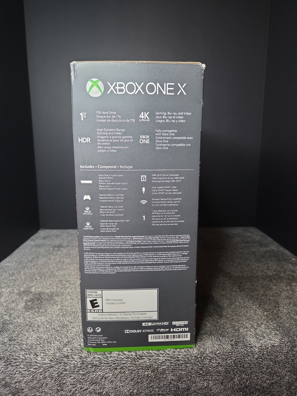 Microsoft Xbox One X NBA 2K20 Special Edition 1TB In Original Box
