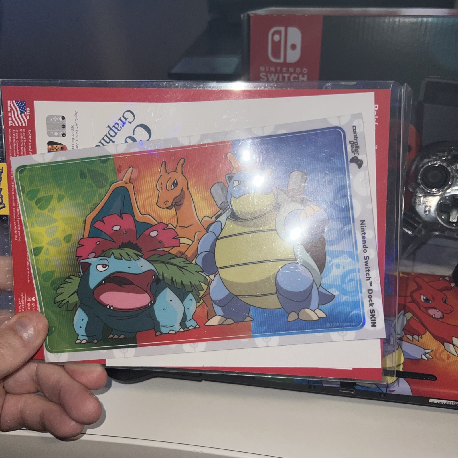 32GB Nintendo Switch Console Bundle POKEMON THEME EXTRA CONTROLLERS!