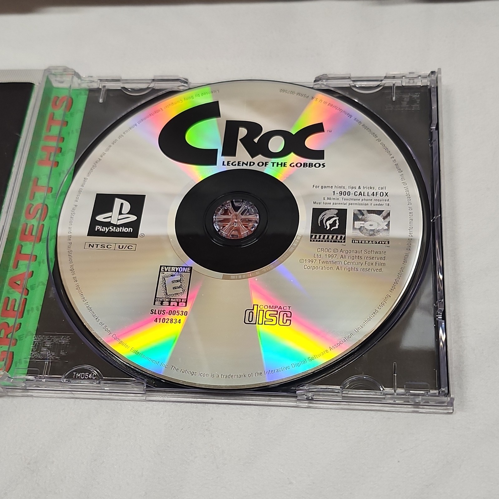 Sony PlayStation PS1 Console BUNDLE – Controllers Memory Card W/ 1x Game Croc
