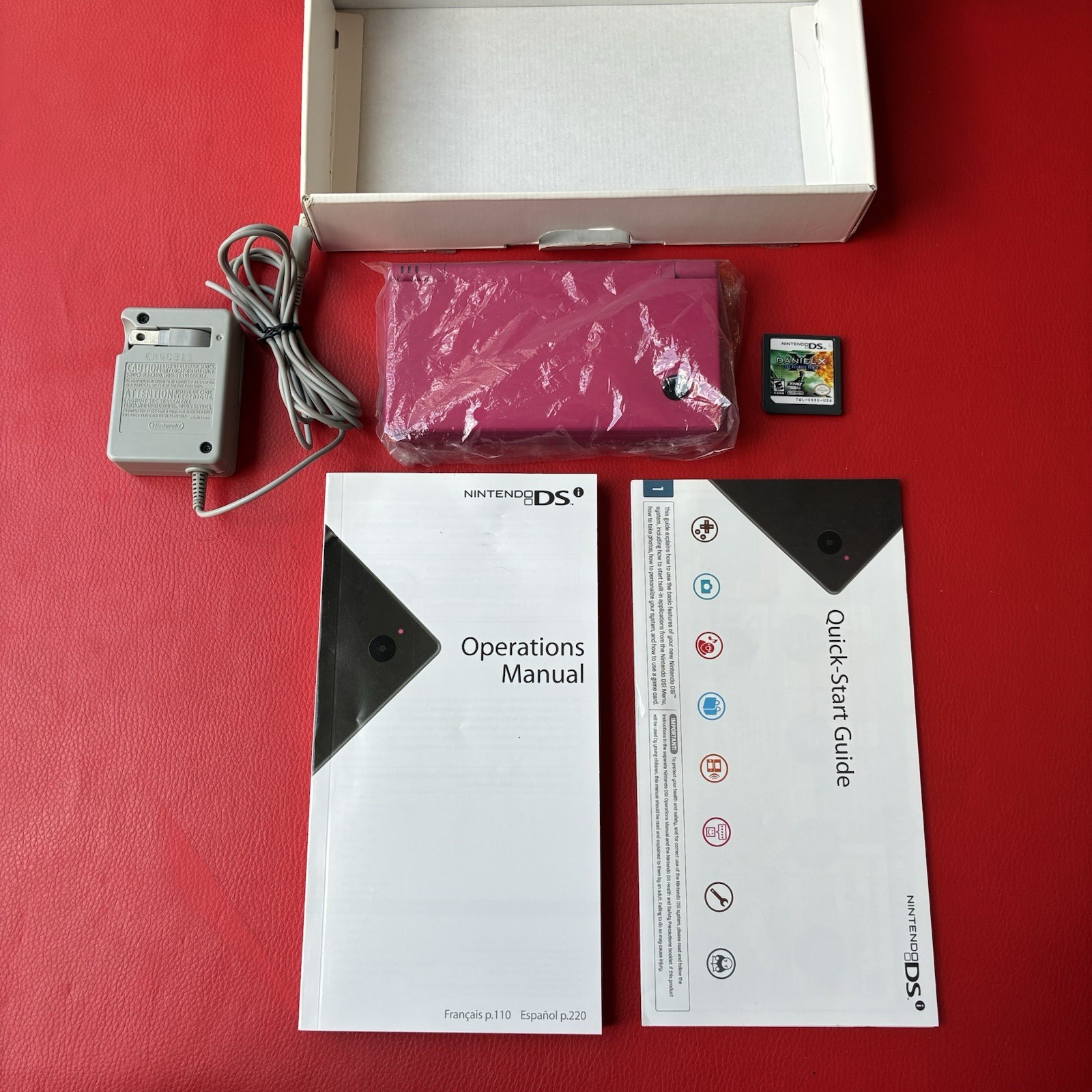 Nintendo DSi Pink Console – Complete In The Box – Matching Serial #’s -EXCELLENT