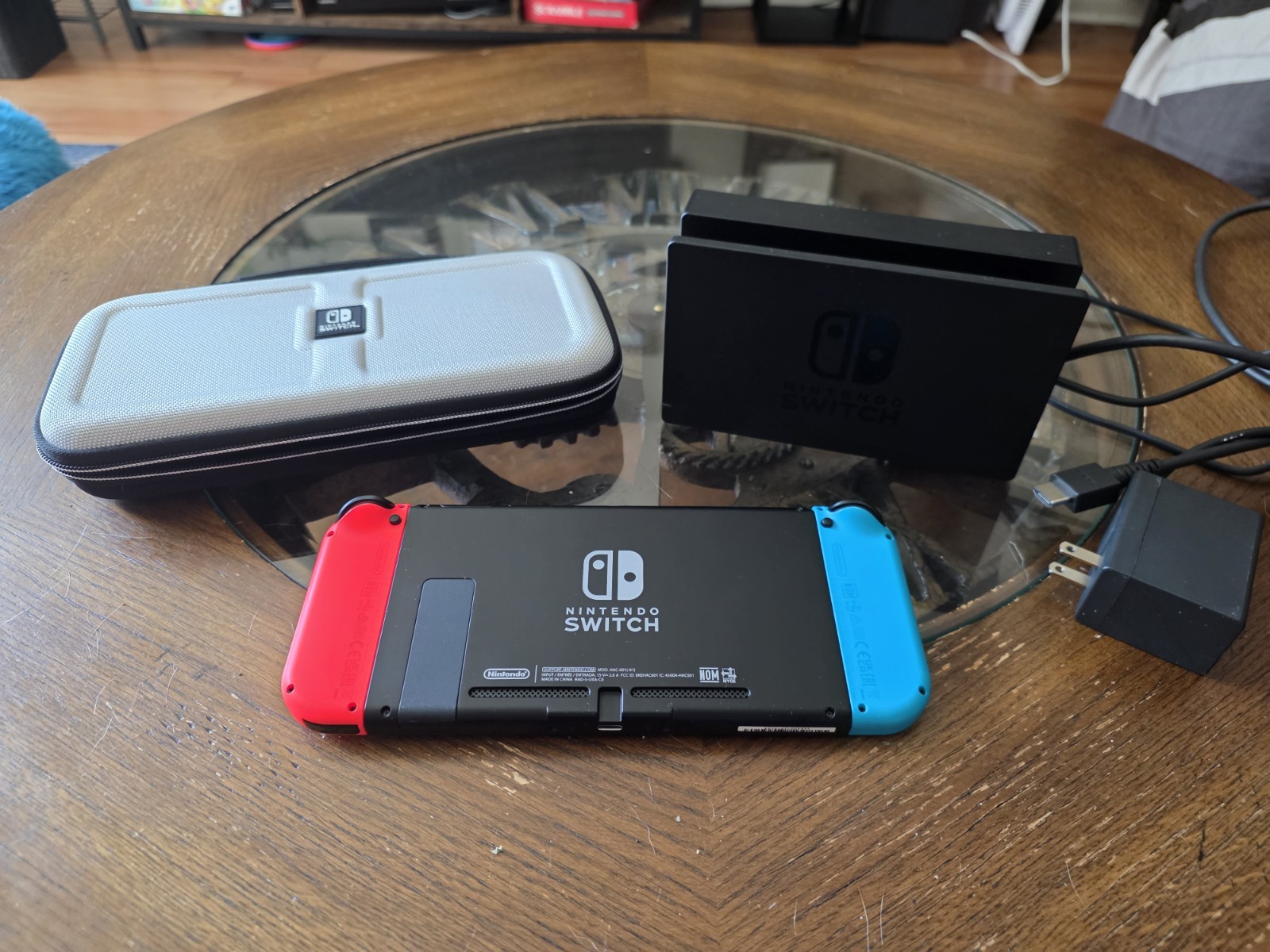 Nintendo Switch 32GB Gray Console with Neon Red and Neon Blue Joy-Con