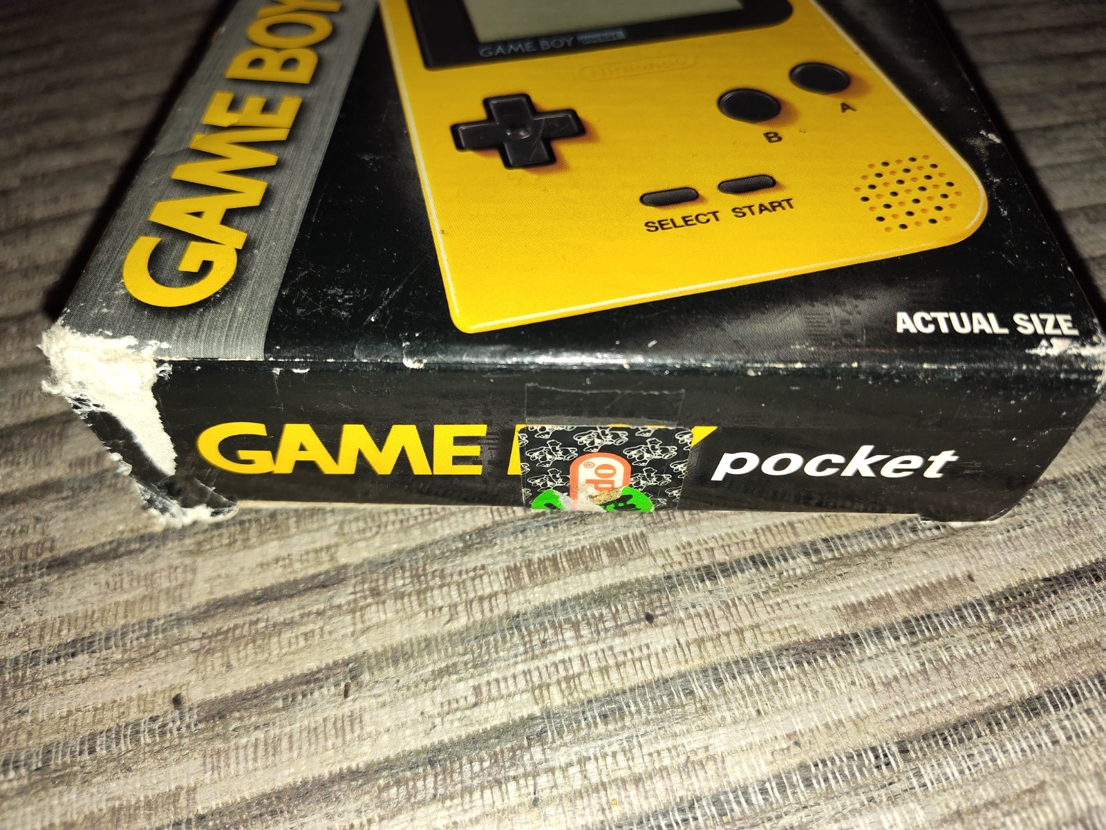 Game Boy Pocket Yellow Console Empty Box Only Nintendo