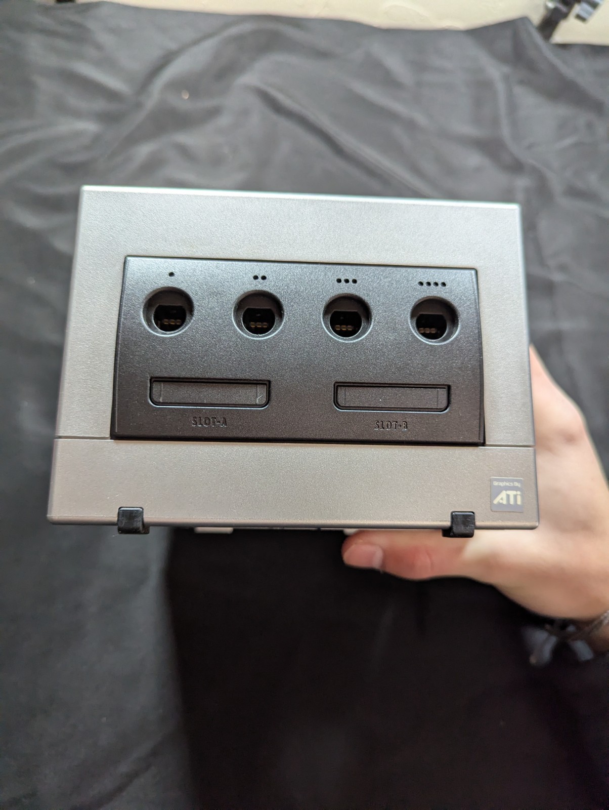 Nintendo GameCube Platinum Console Custom Region Switch 2 Controllers