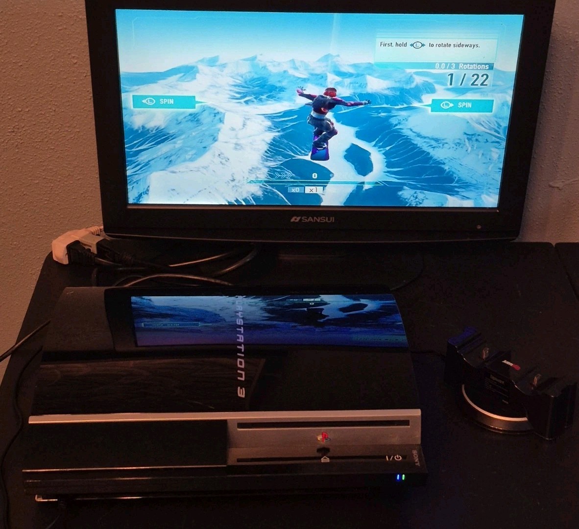 Sony PlayStation 3 PS3 Fat CECHK01 Console w/ Controller & 6 Games – Tested