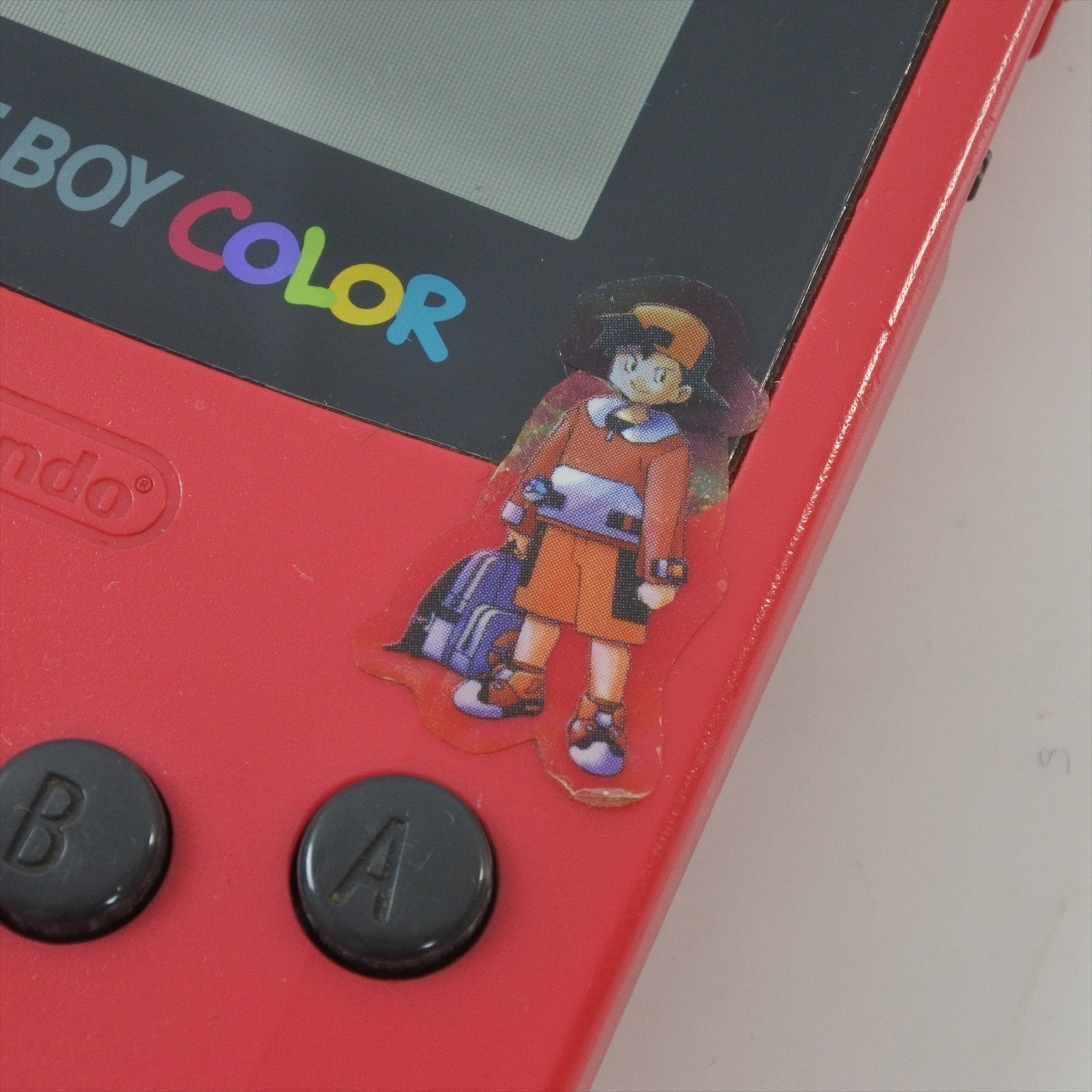 JUNK Gameboy Color RED Console CGB-001 NO Sound Nintendo made in CHINA 9892 gb