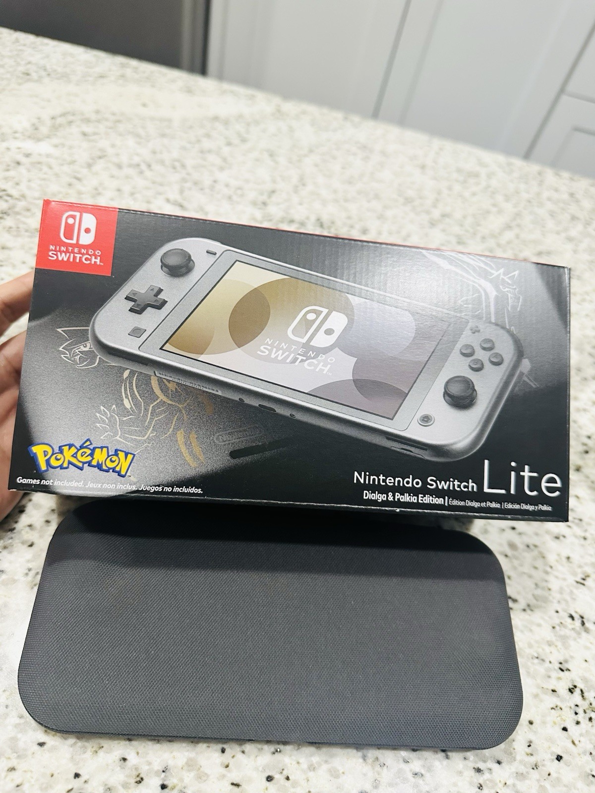 Nintendo Switch Lite Dialga & Palkia Edition Gray w/ Box, Case & Charger