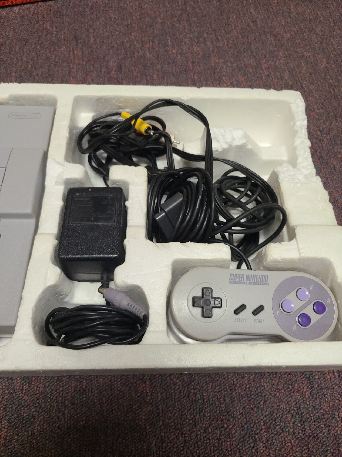 Super NES Super Set Console System Super Mario Super Set (Tested & Works Well)