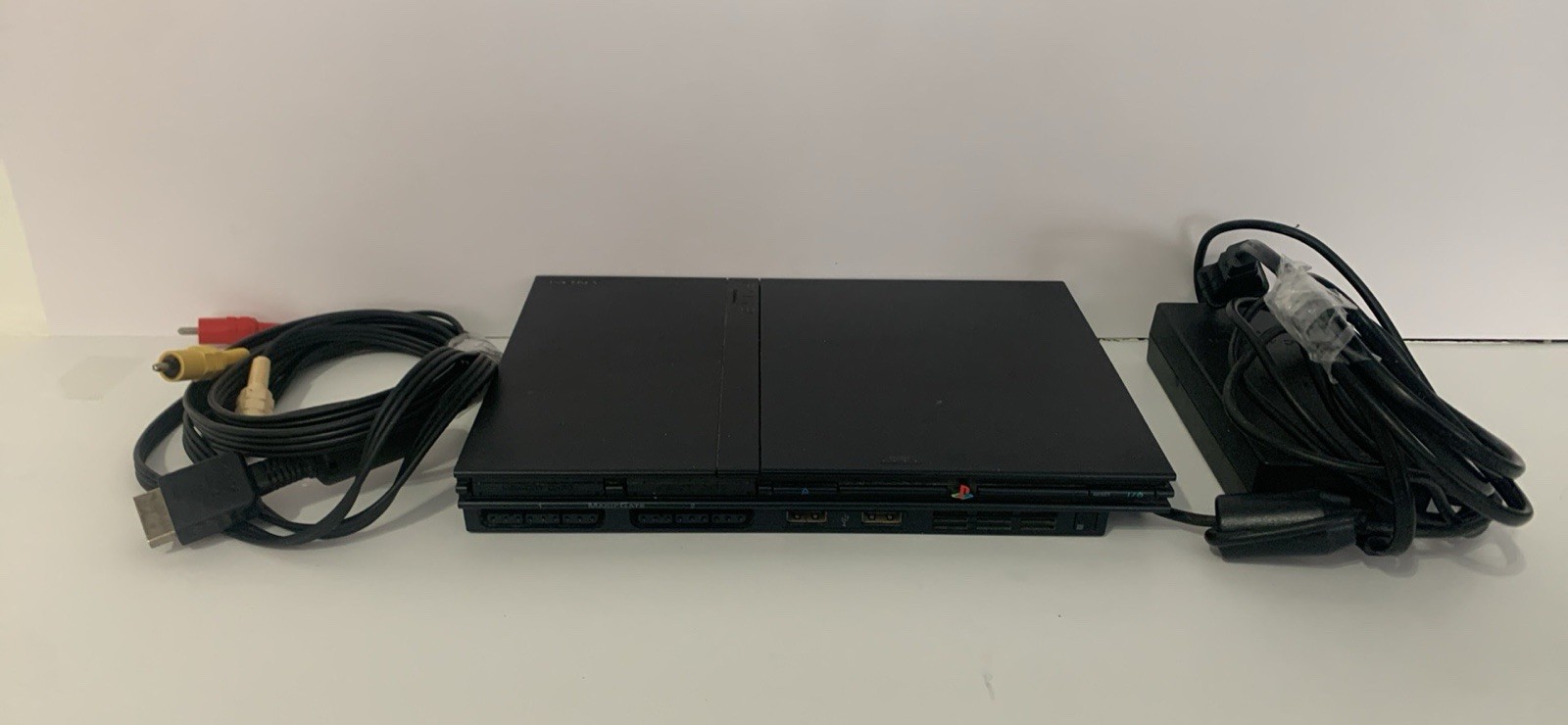 Sony PlayStation 2 Slim Charcoal Black SCPH-70011 – Powers On, Disc Drive Issue