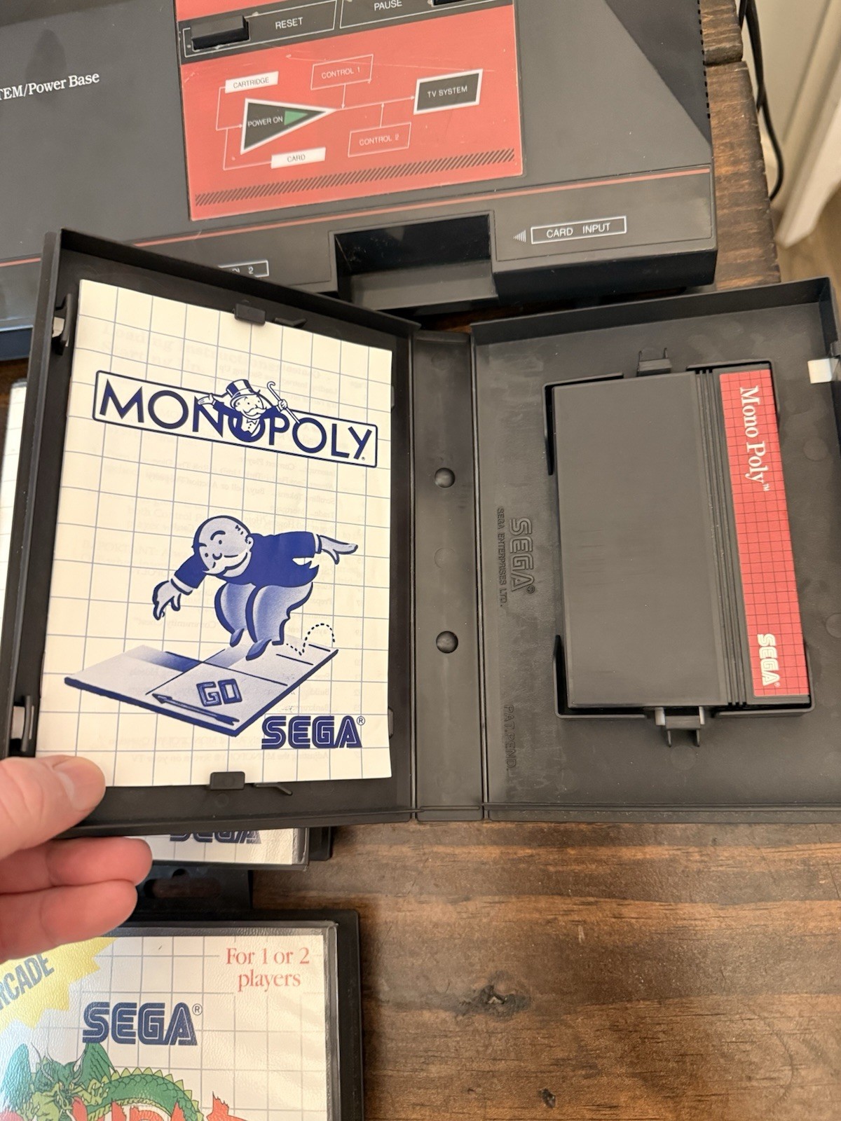 CustomGreenLED “Model 1”SegaMasterSystemBundle-Tested Working-4 CIB Games