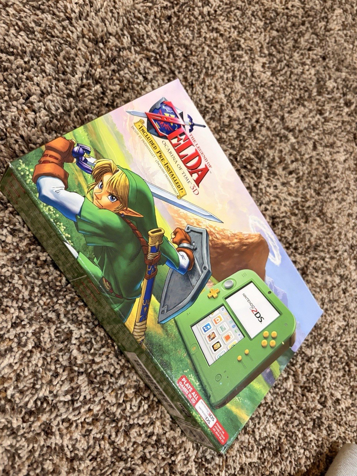 Nintendo 2DS Zelda Ocarina of Time 3D Console (USA) Brand New Unopened Last One!