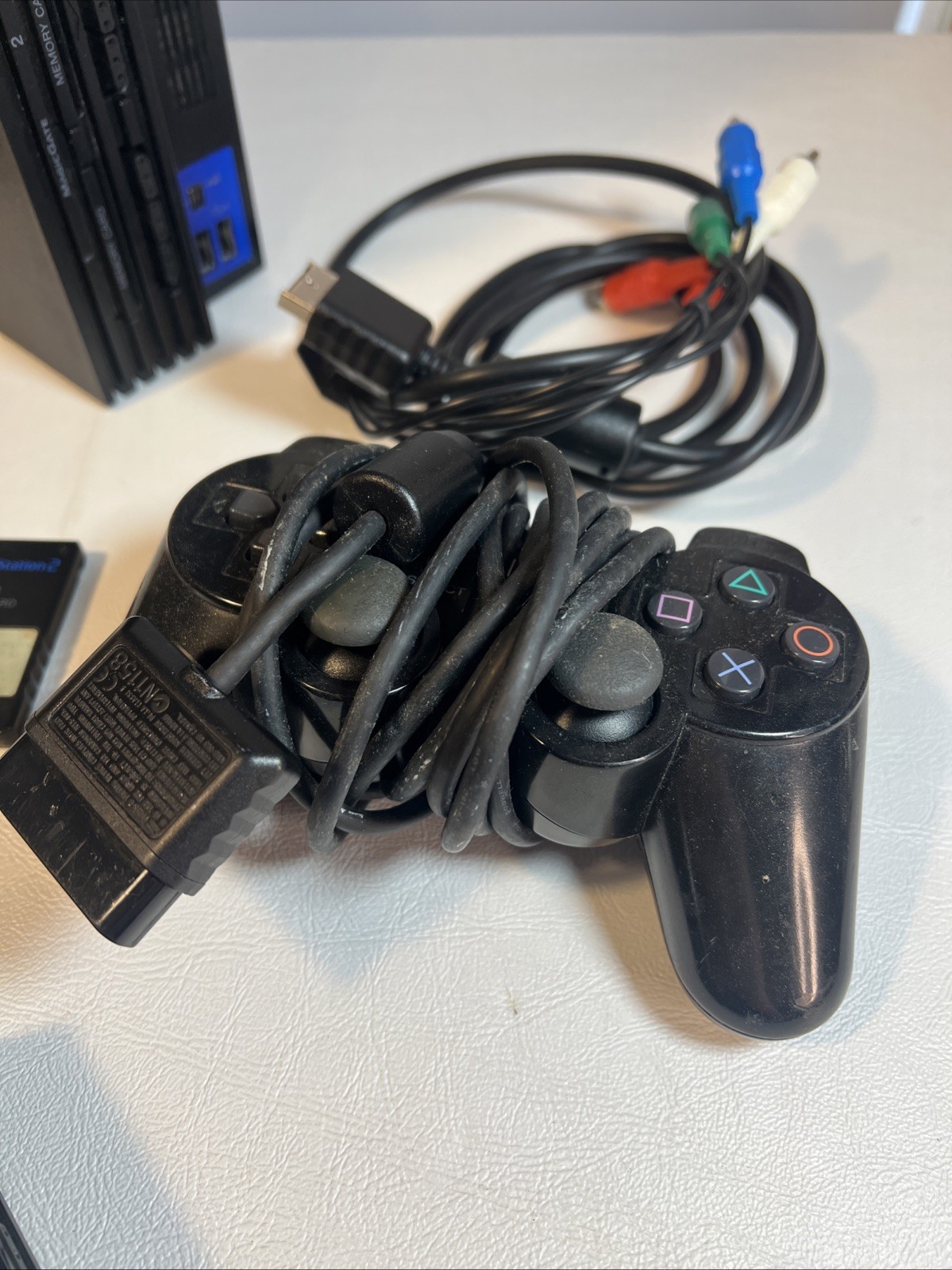 Sony PlayStation2 SCPH-30000 Console 2 Controller, Wires, Memory Card, Multi Tap
