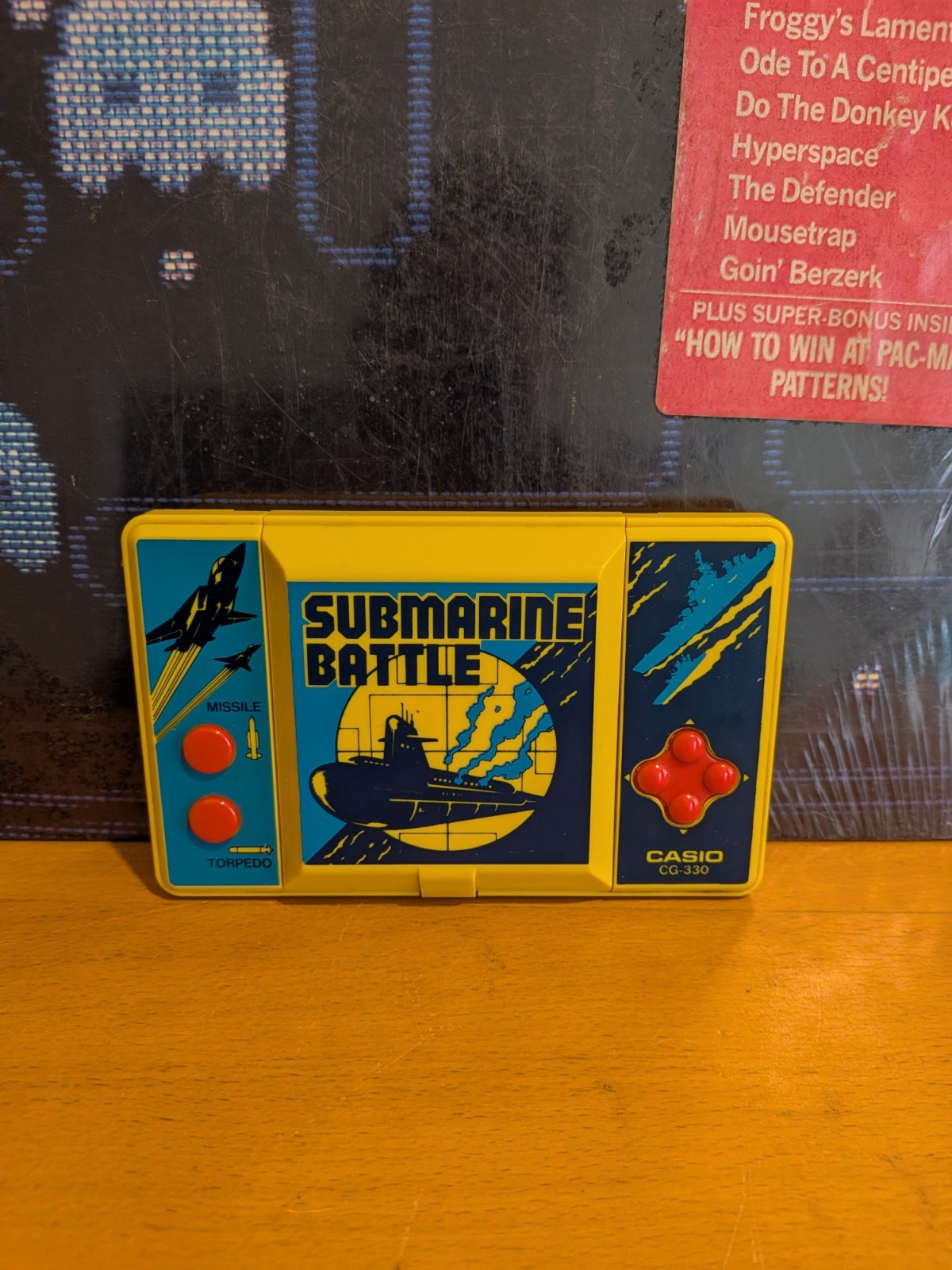 Casio CG-330 Submarine Battle Handheld LCD Game Console Tested Works