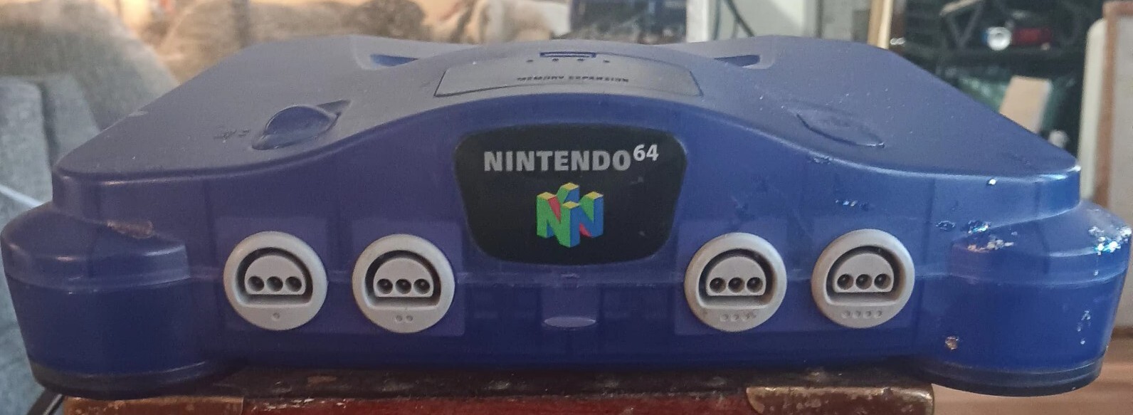 Nintendo 64 N64 Grape Purple Funtastic + Official OEM remote & Cables