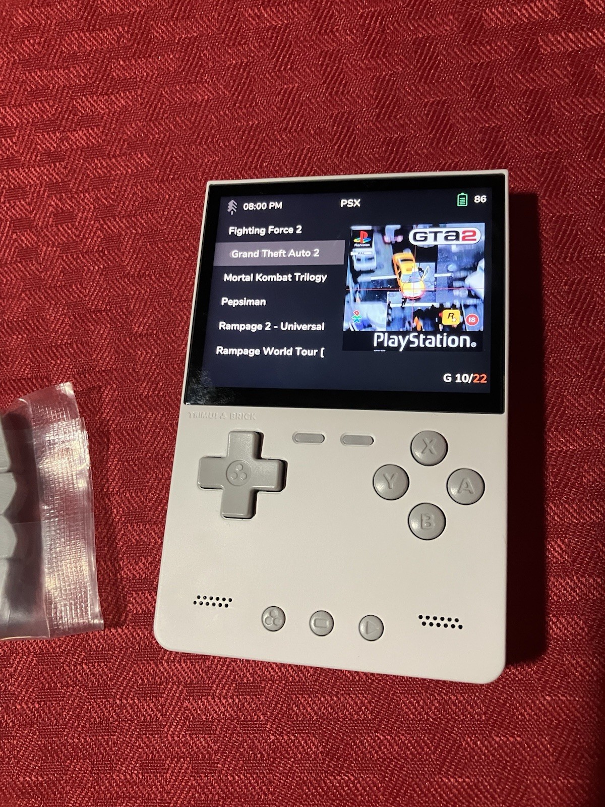 Trimui Brick Handheld Video Game Console W/ 128gb SD Card