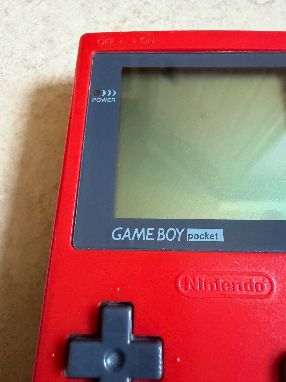 Nintendo Game Boy Pocket Red Console (MGB-001) Authentic Tested & Works W/ Game