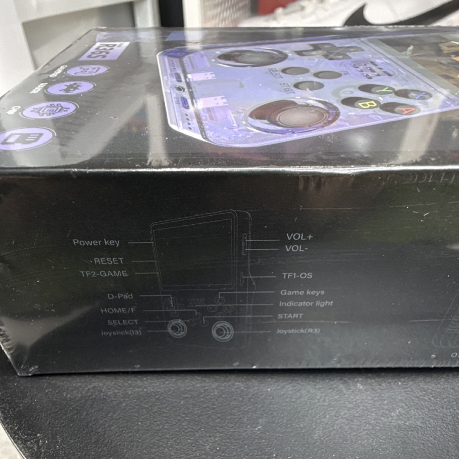 R36S Handheld Game Console 640×480, TF Card, PS1 NDS N64, Black