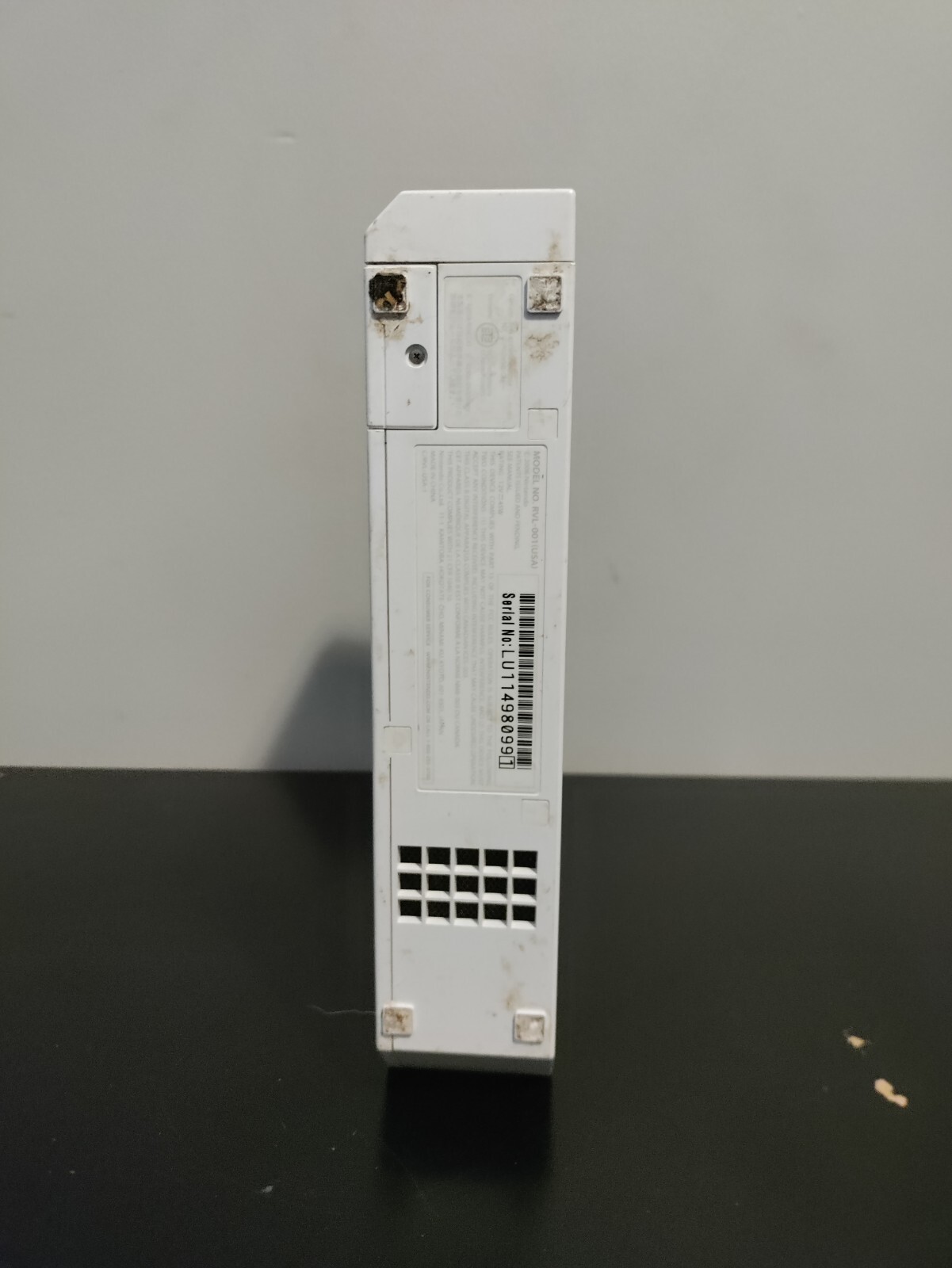 Nintendo Wii Replacement Console No AV Cable or Controller White RVL-001 Tested
