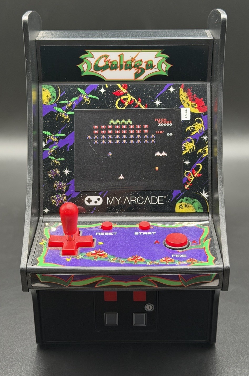 Galaga Mini My Arcade Cabinet Game Machine Retro Micro Player Tested Working