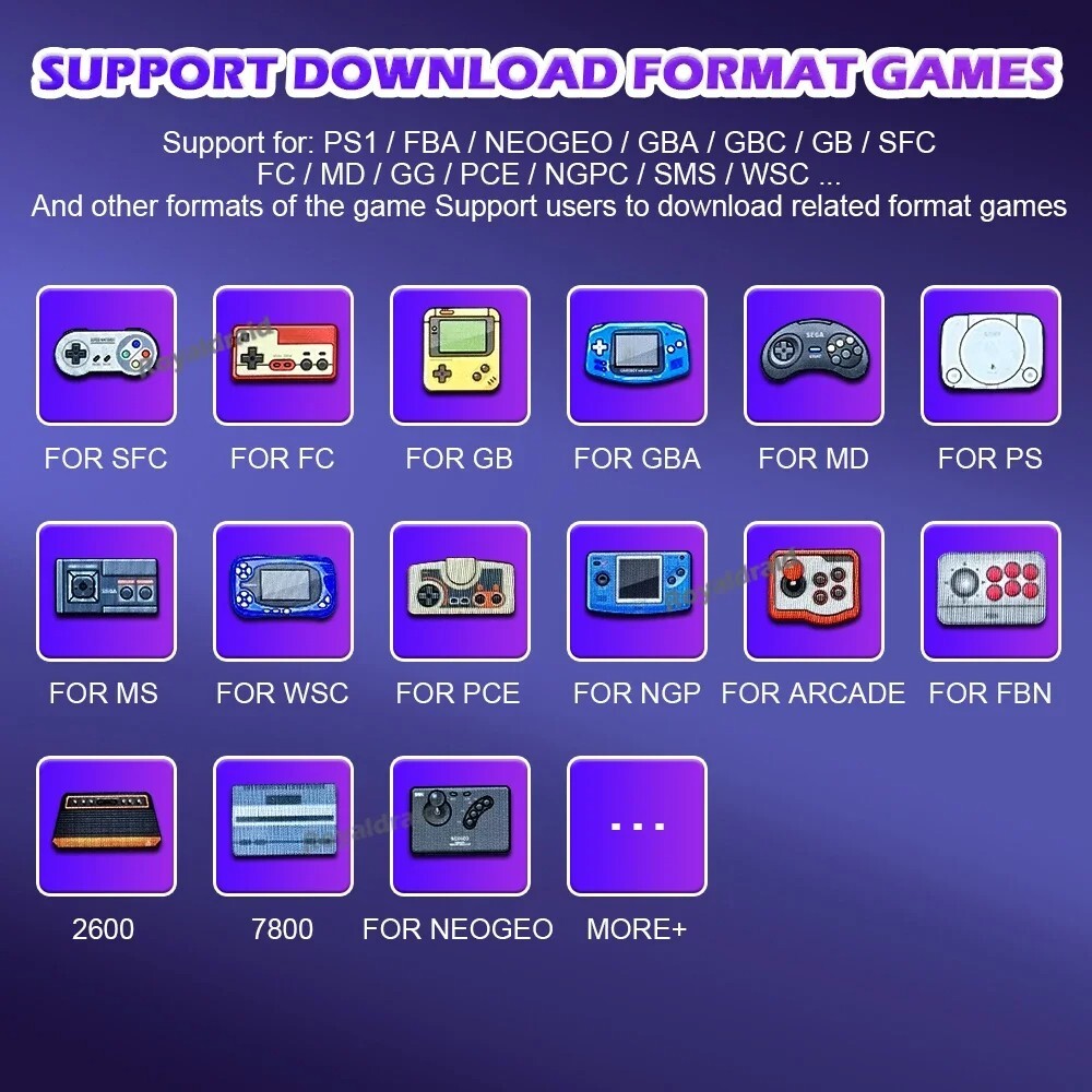 Mini Plus Retro Game Console – 3.5″ IPS Screen, 480mAh Battery, Cart Holder