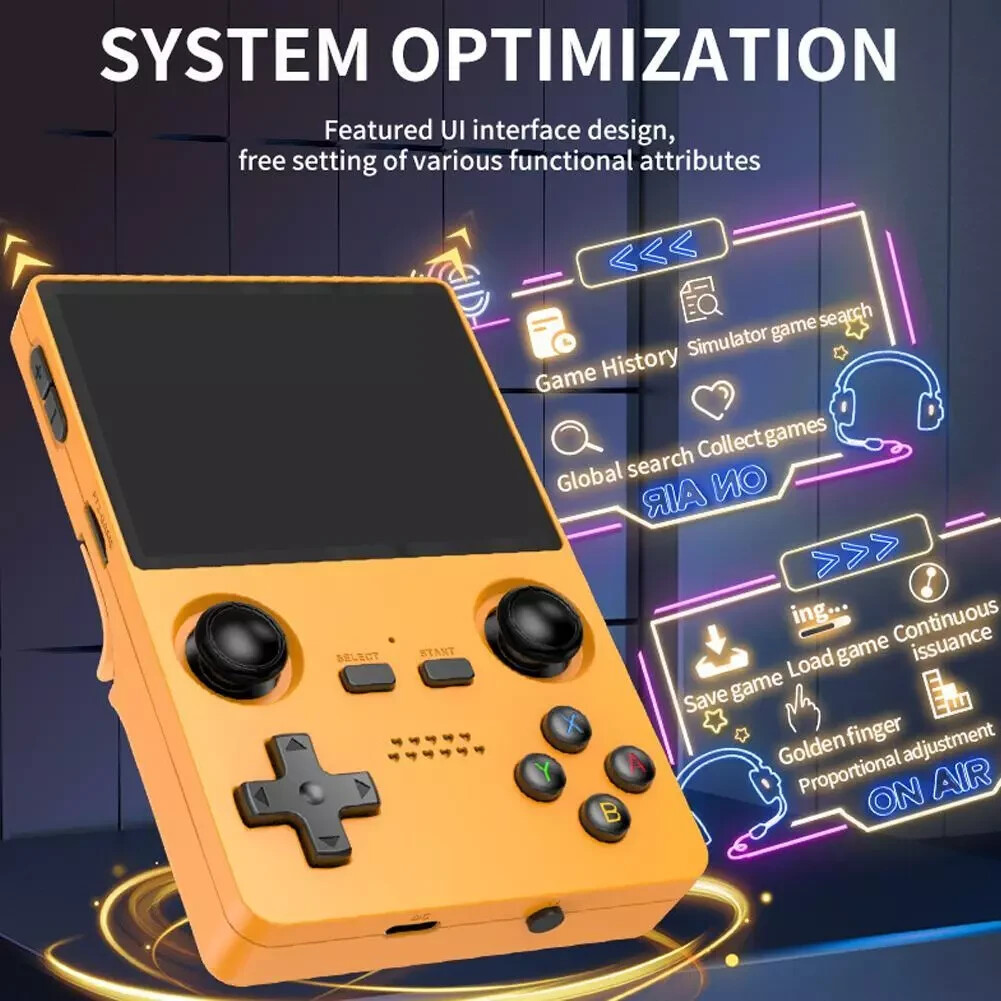 Emulator Console 3.5” IPS Display Dual Slot HDMI 3000mAh Classic Game Player