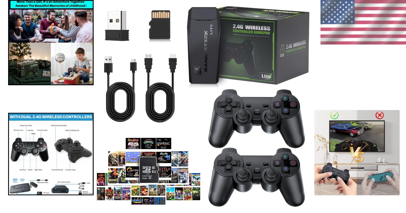 Plug & Play Retro Game Stick – 2026 Console with Dual Controllers & 20,000 Games