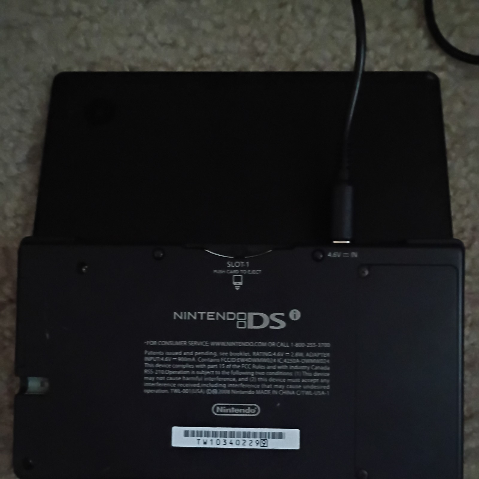 Black Nintendo DS lite