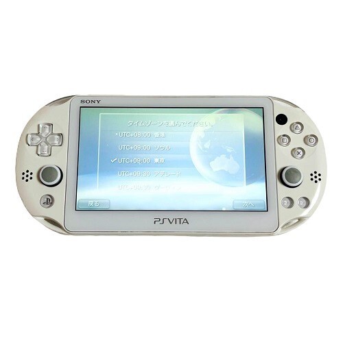 PS Vita PCH-2000 ZA12 Wi-Fi Model Slim White Console only SONY Game used Japan