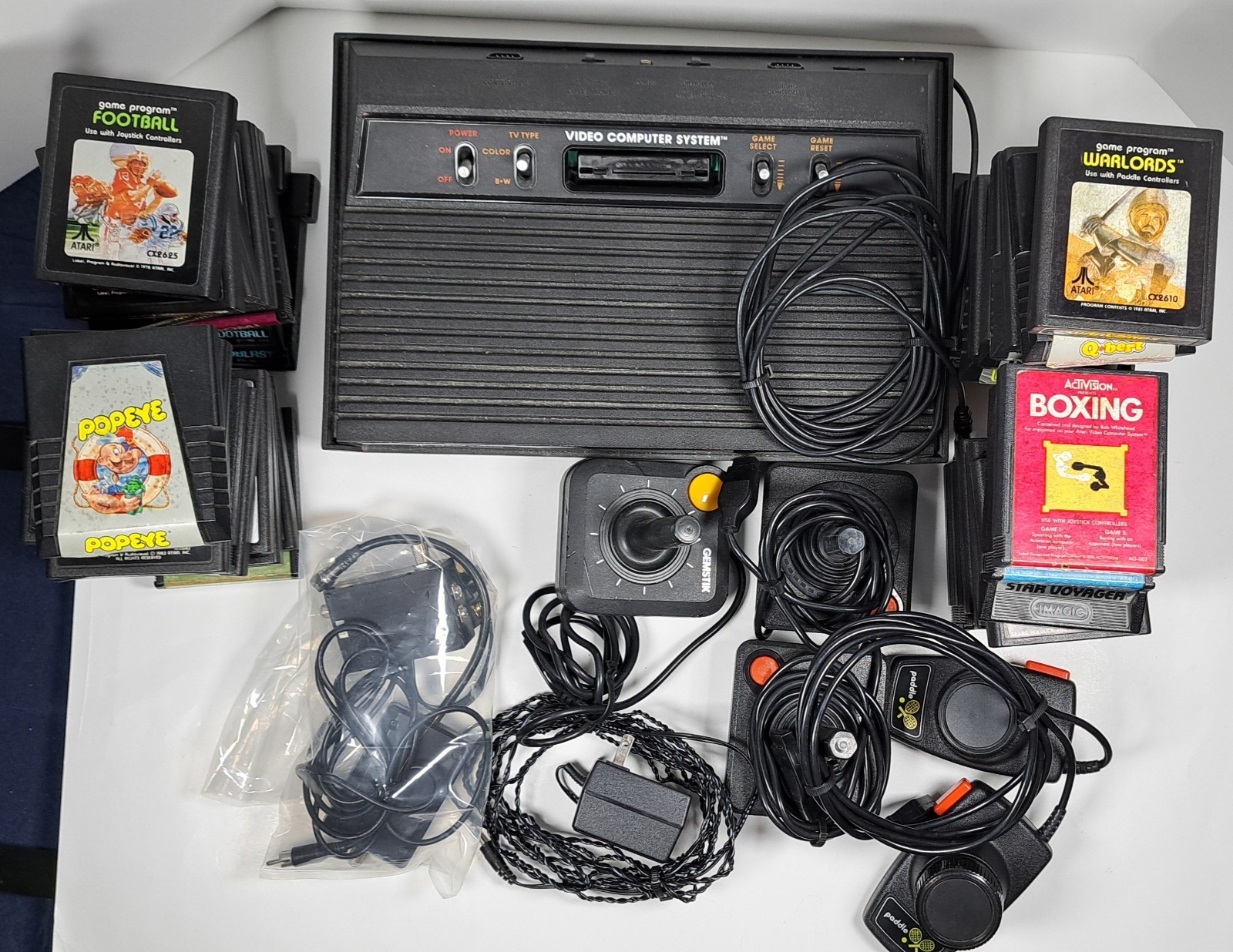 Atari 2600 Darth Vader Bundle: Console, 2 Joysticks Wires 40 Games. Plus More.