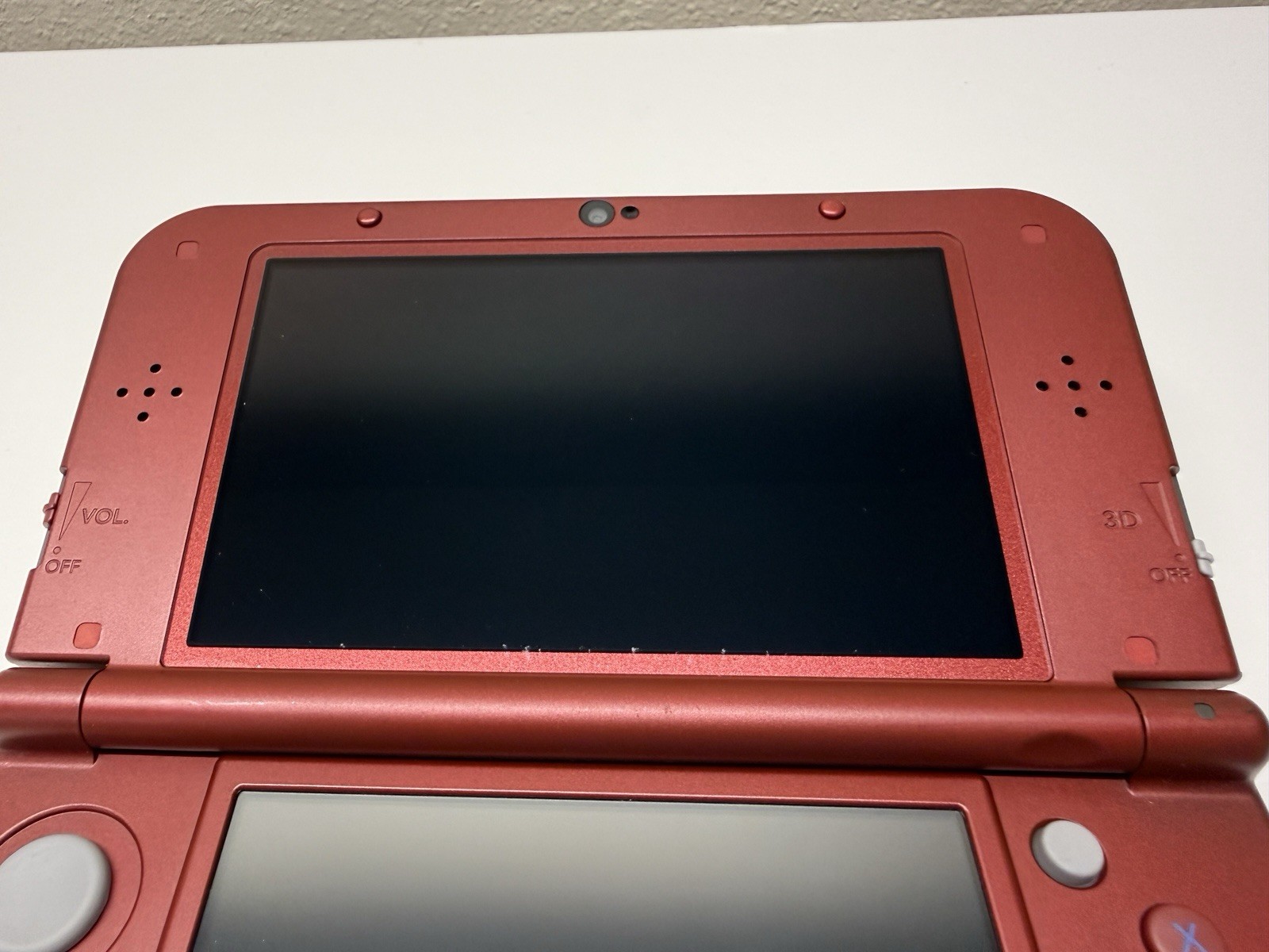 NICE! New Nintendo 3DS XL Red Console US Model – TOP IPS Tested W Charger Stylus