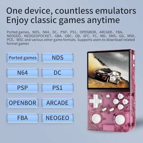 Handheld Game Console 3.5 Inch IPS Screen 3200mAh Battery 4371 Games Linux