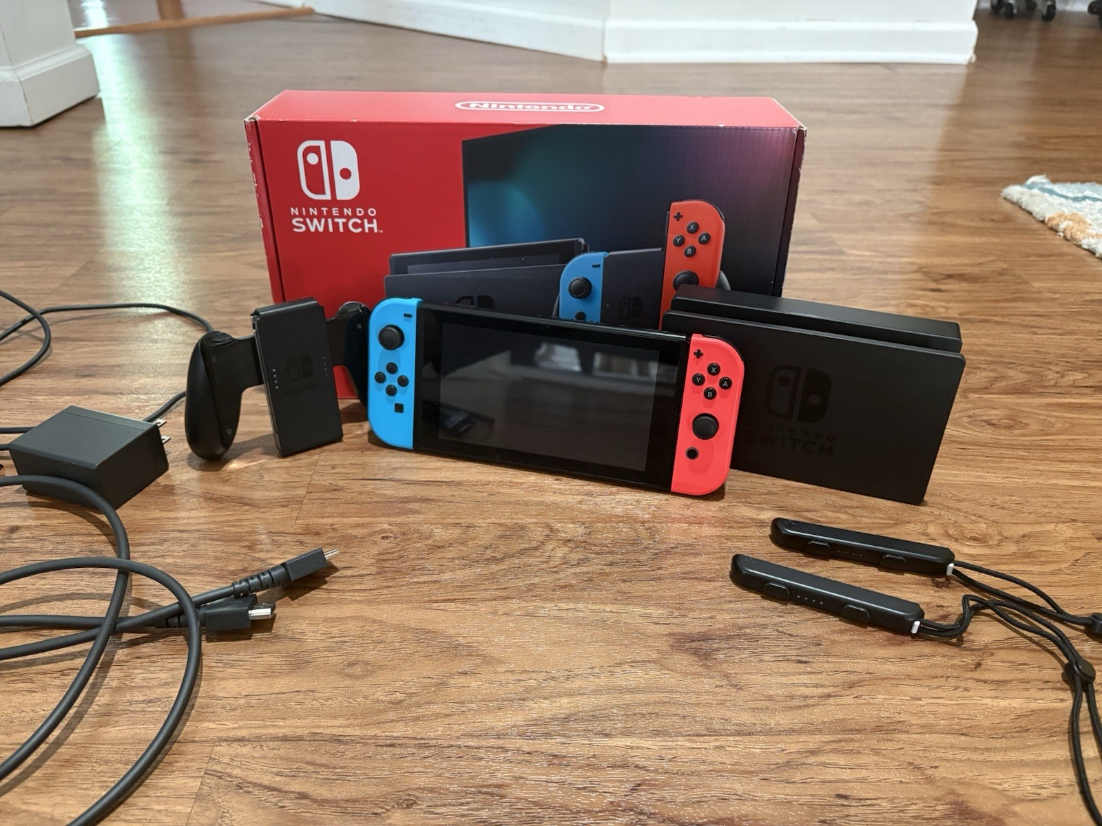 Nintendo Switch Console Neon Blue/Red Joy-Con 128GB microSD Wi-Fi HDMI USB-C