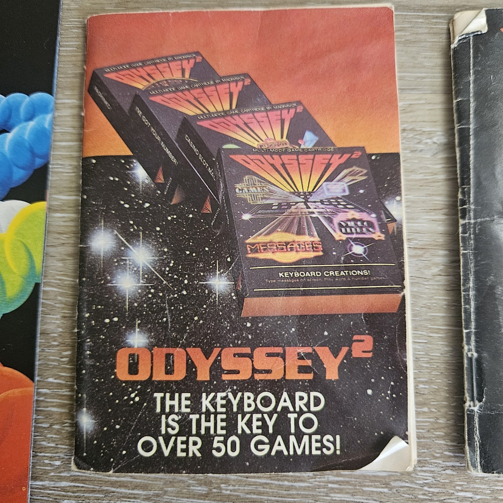 Magnavox Odyssey 2 Microprocessor Video Game System 10 Games PARTS REPAIR AS-IS