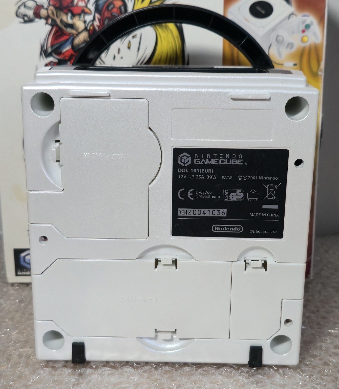 Pearl White Nintendo Gamecube Console – Mario Smash Football Pak – Europe Import