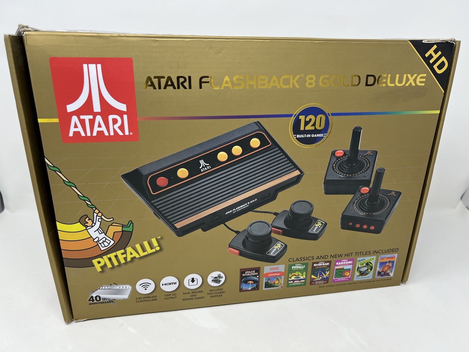 *FOR PARTS OR REPAIR* Atari Flashback 8 Gold Deluxe HD Console