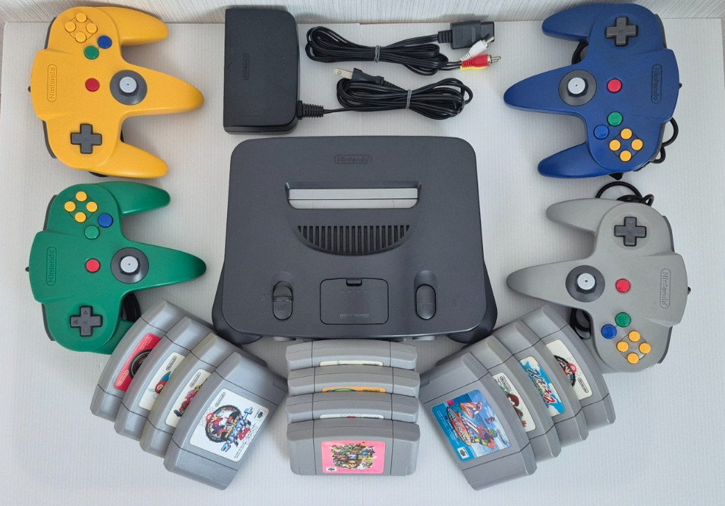 Nintendo 64 N64 Console Bundle Choose 1-4 Controllers Games Tested NTSC-J Japan