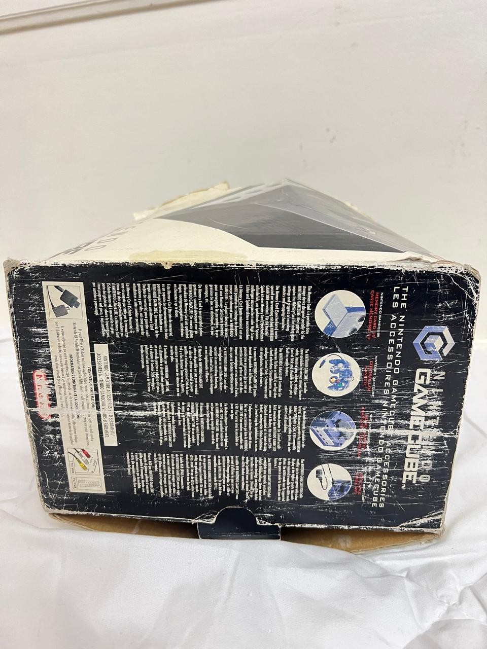 Nintendo GameCube Console Bundle With Box Black Working / Purple For Parts
