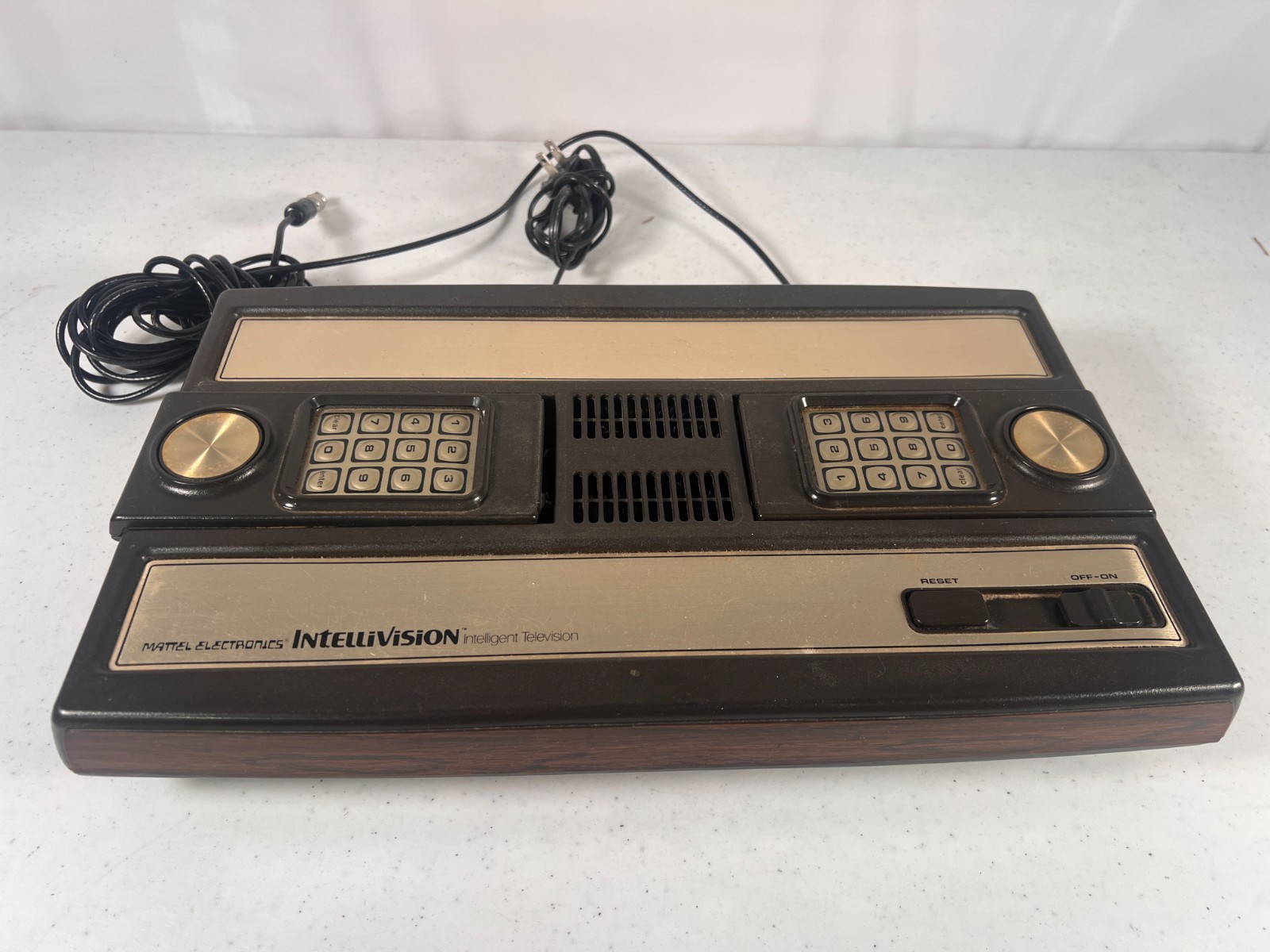 Intellivision Game Console Vintage Mattel 1981 Hong Kong