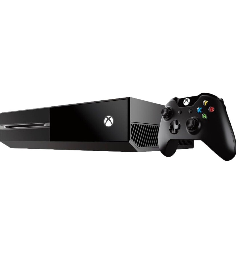Used Microsoft 5C6-00056 Xbox One 1TB Console Black and White Controller – Black