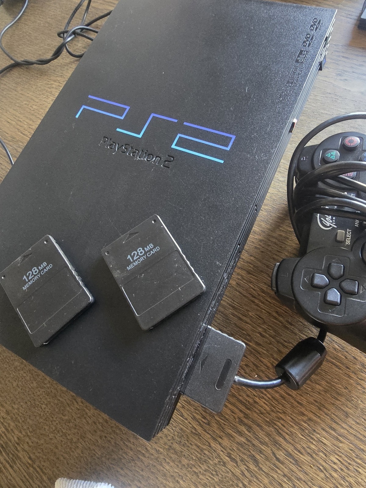 Sony PlayStation 2 Fat Console W/Controller And 2 Memory Cards READ!!!