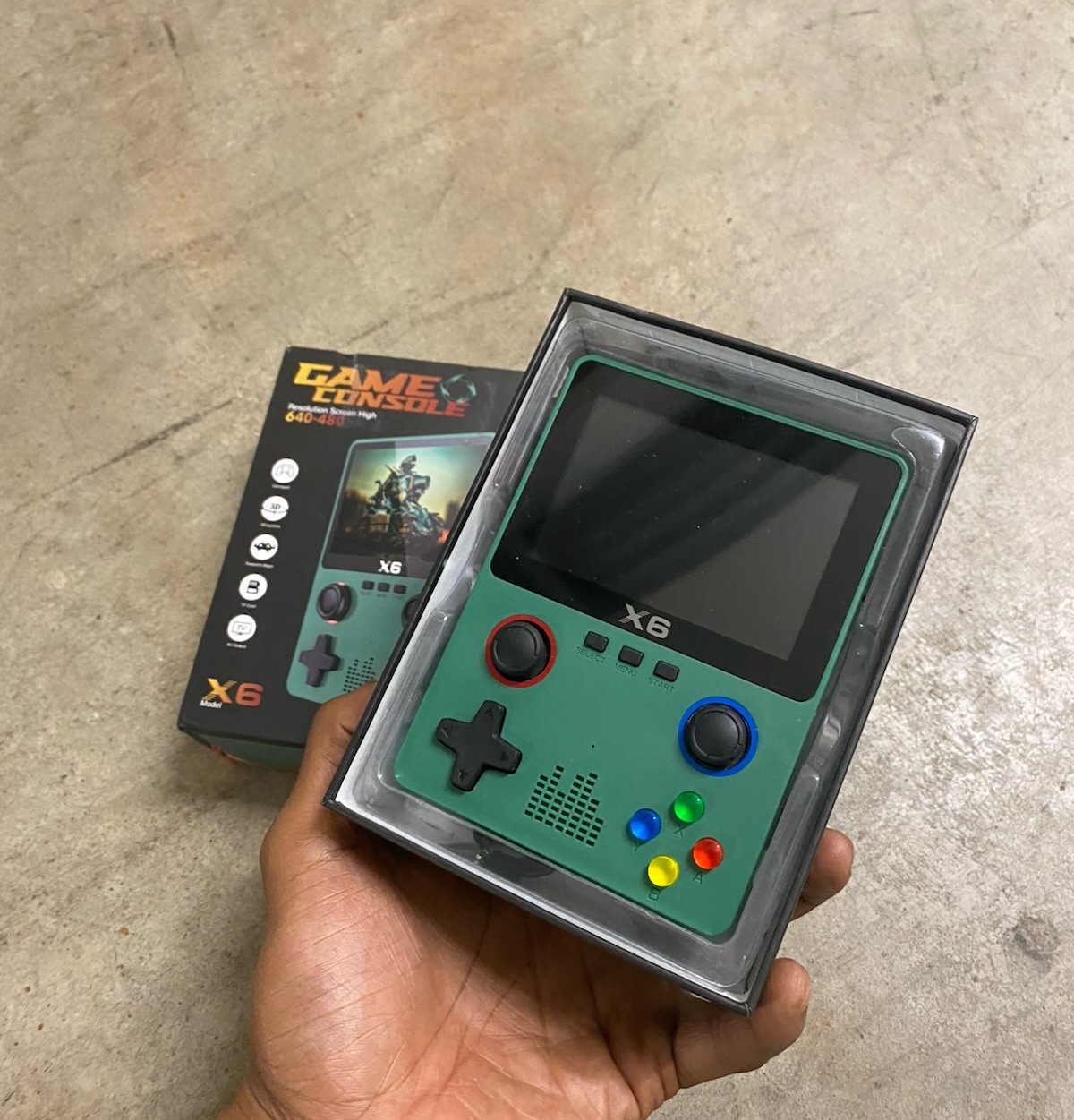 X6 Handheld Retro Game Console Portable Gaming System 8GB w/ Box & Charger