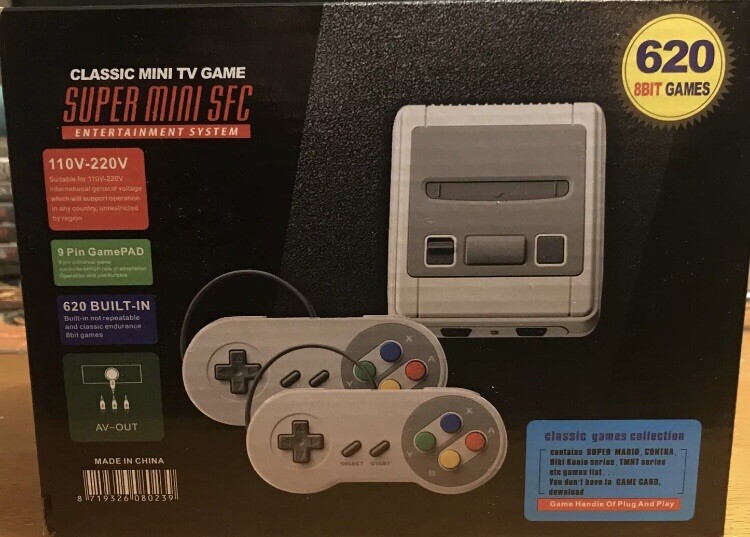 Super Mini SFC Classic Games Collection, Built In 400 Classic Games