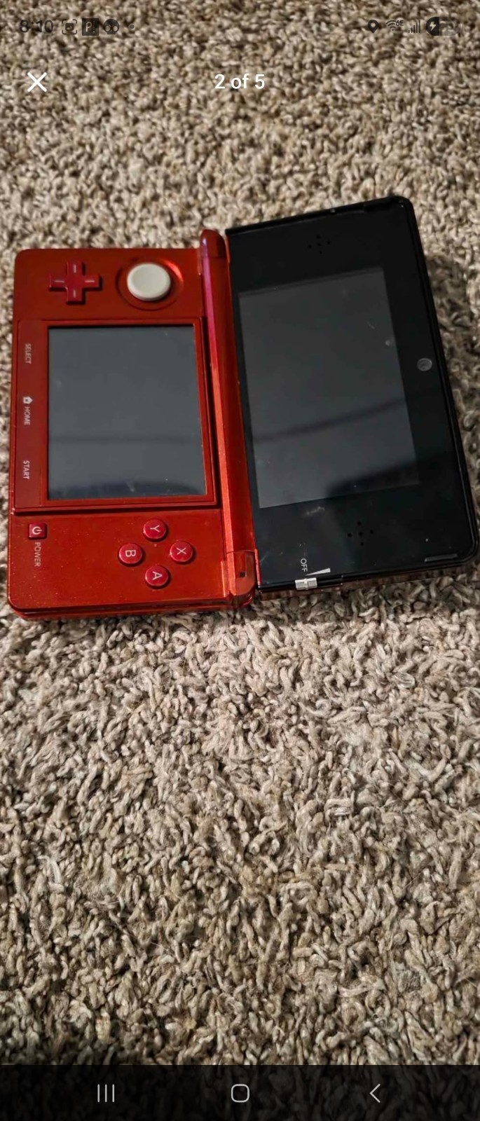 Nintendo 3DS Red Handheld Console with Pokémon Omega Ruby, Wi-Fi Capability
