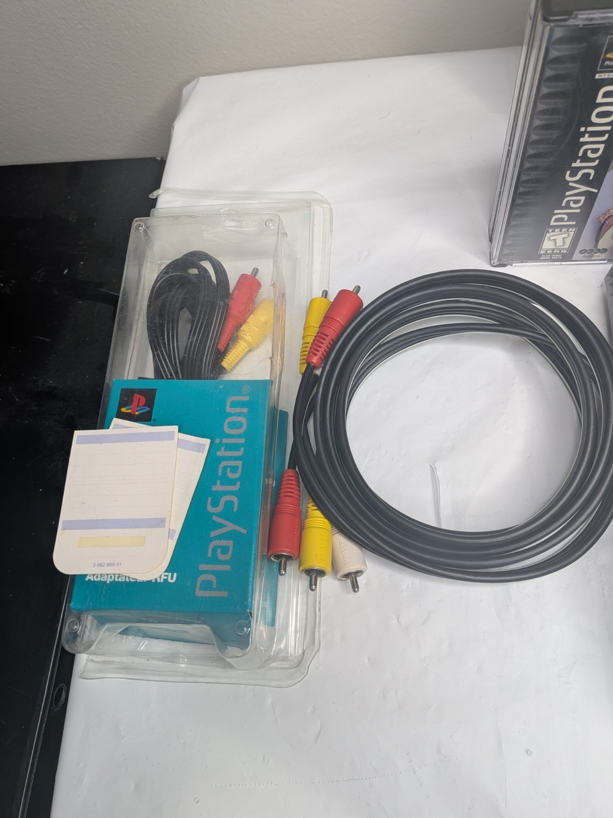 Vintage 1990s Sony PlayStation One PS1 w/Travel Bag cables controller & 2 games