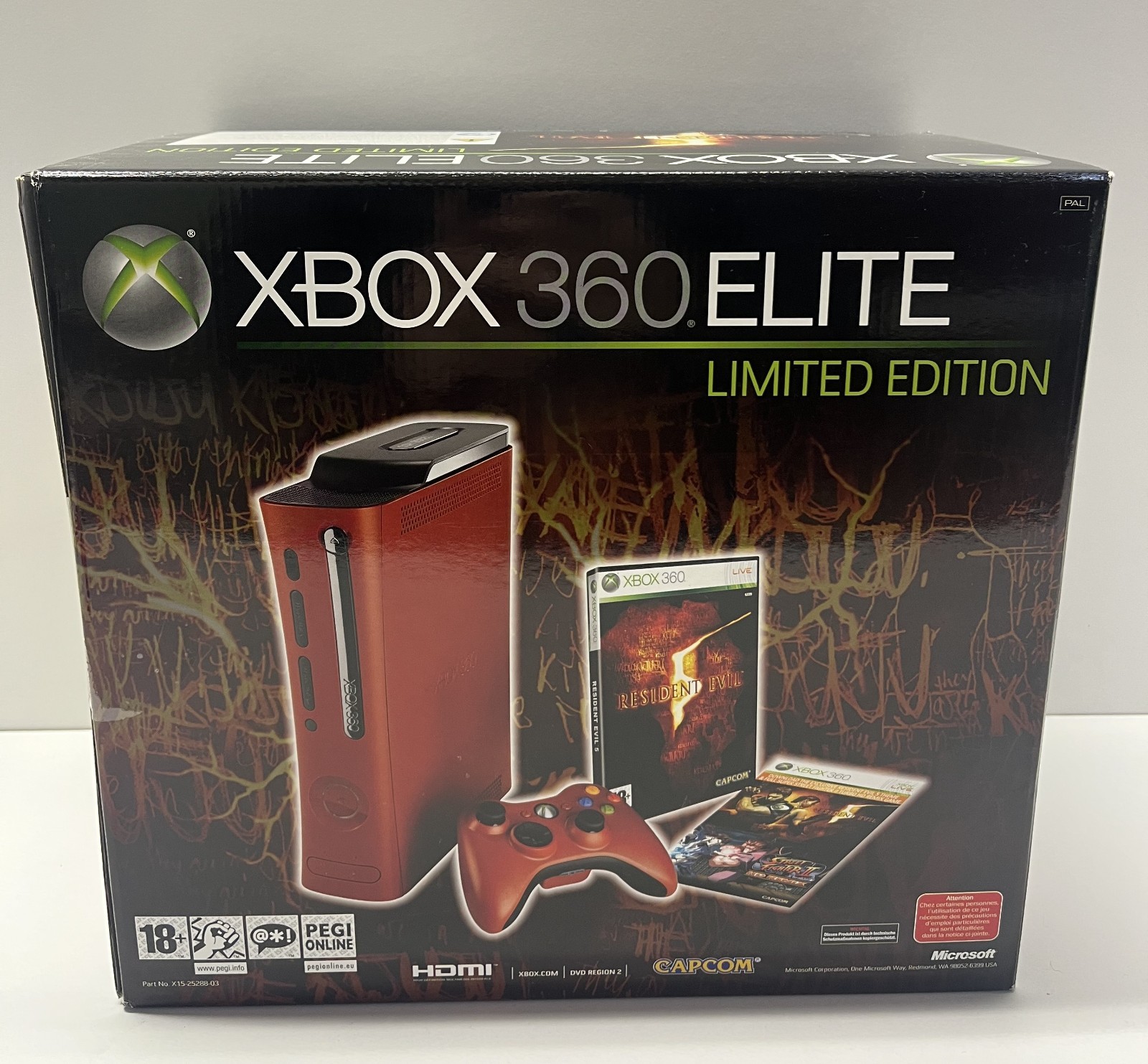 MICROSOFT XBOX 360 ELITE RESIDENT EVIL 5 EDITION 120GB RED CONSOLE NEW SEALED