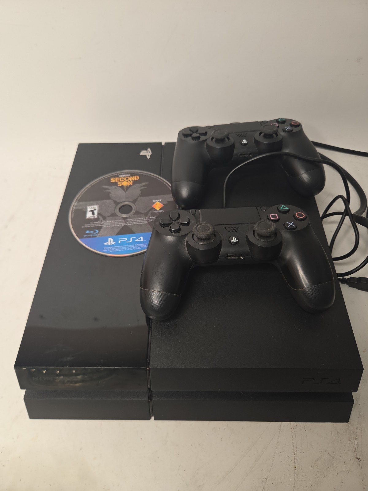 Sony PlayStation 4 Slim 500GB CUH-2215A Console Bundle W/ 2 Controllers 1 Game