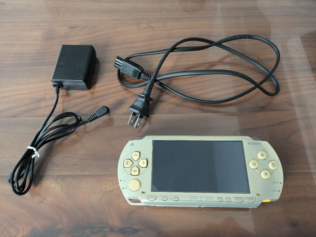 PSP “PlayStation Portable” Champagne Gold (PSP-1000CG) Console only Tessted